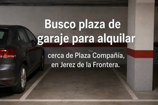 Busco plaza de garaje