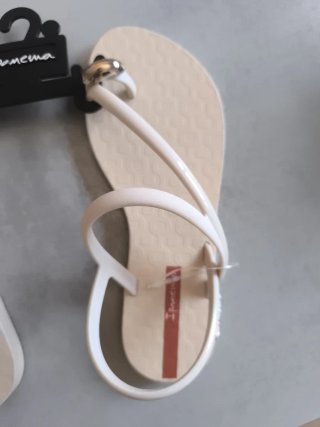 Sandalias Ipanema Mujer Beige/Blanco talla 35/36