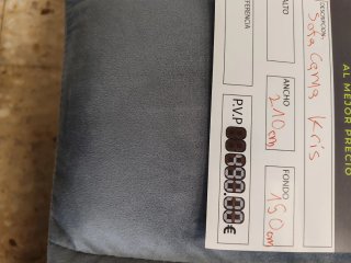 Sofá Cama Gris Tela.