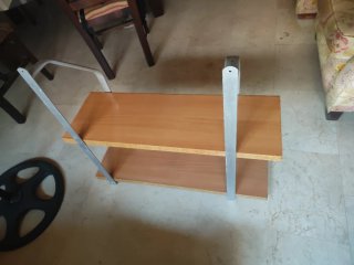 Estantería de pared madera y metal
