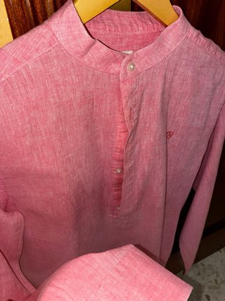 Camisa rosa manga larga Alvaro Moreno