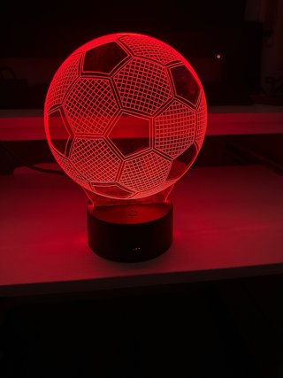 Lámpara LED 3D Balón de Fútbol