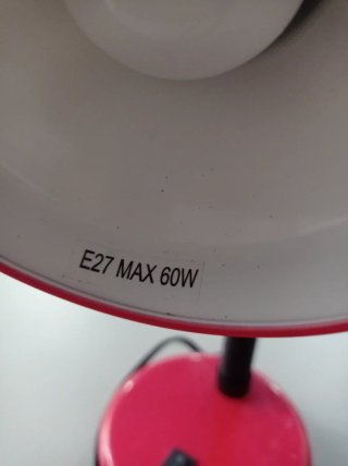 Lámpara flexo vintage roja E27