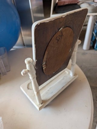 Espejo Tocador Vintage Madera y Cristal