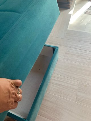 Divano letto angolare con contenitori