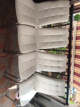 4 Sillas Comedor Piel Sintética