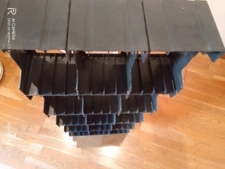 Scaffale modulare nero 5x3 per 60 VHS