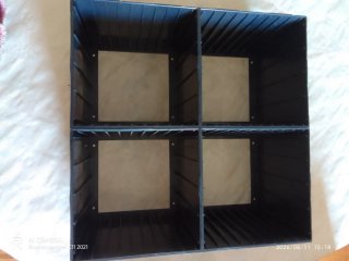 Scaffale modulare nero 5x3 per 60 VHS