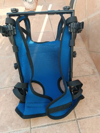 Silla de ruedas para perros y gatos (azul)