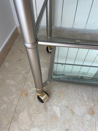 Mueble TV cristal y metal