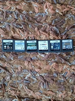 Nintendo DS Negra + 5 Juegos + Funda