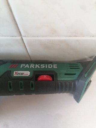 Amoladora Angular Parkside 20V + Batería