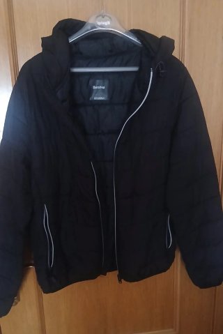 Abrigo mujer talla L con pelo cuello