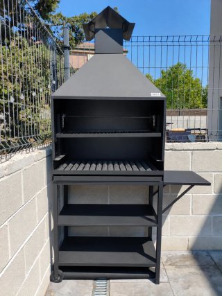 Barbacoa de carbón UNICA Negra