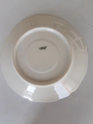 Juego de café porcelana floral Limoges año 1950