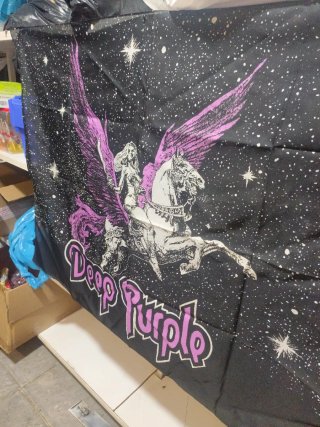 Bandera Deep Purple Espacio Estrellado