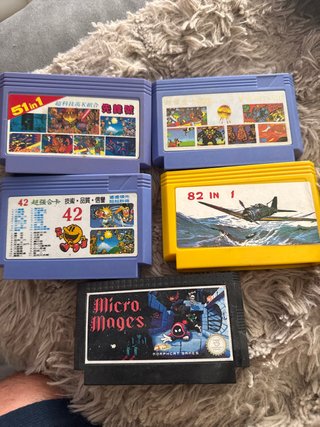 Cartuchos de juegos 8 bits (51 en 1, 42 en 1, 82 e