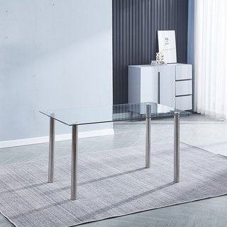Mesa Comedor Cristal 140x80cm