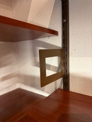 Baldas de estantería madera y metal