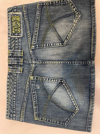 Minigonna jeans blu