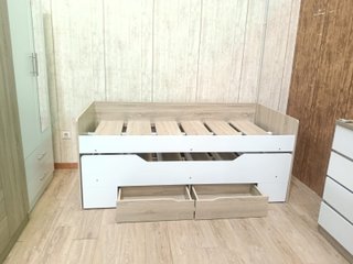 Cama Nido Madera y Blanca