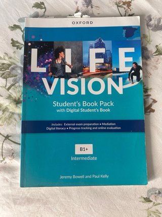 Pack libros Inglés 1º Bachillerato Life Vision B1+