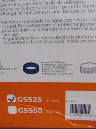 Clorador Salino Gre Dream Salt Piscina elevada