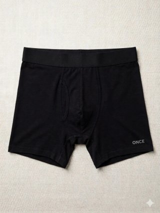 Boxer para caballeros negro