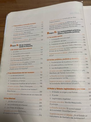Filosofía, Bachillerato 1