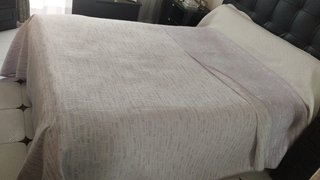 Colcha Entretiempo para cama 1.35  Malva/ Blanco