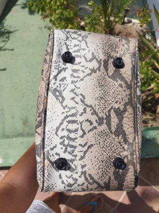 Maletín Gabol estampado piel serpiente