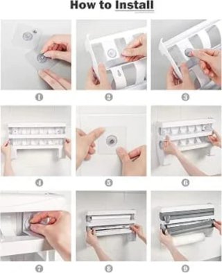 Estante Cocina 3 en 1 Papel Aluminio