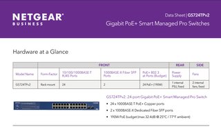 Switch Netgear GS724TPv2 ProSAFE 24-Port Gigabit
