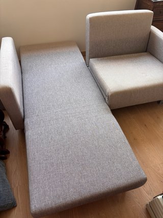 Sofá Cama Tela gris