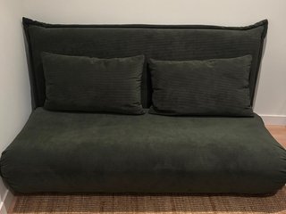 Sofá Cama Hallen Corduroy Verde