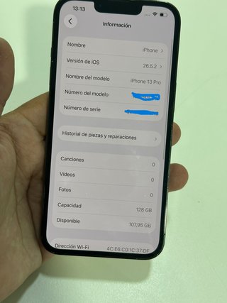 iPhone 13 Pro 128GB 100% Batería