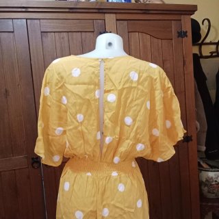 Mono corto Oysho amarillo lunares
