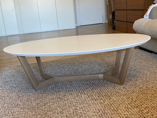 Mesa de centro ovalada 120x70