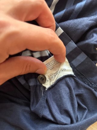 Polo Burberry Blu Taglia S