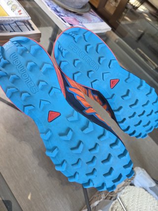 Zapatillas Salomon Trail Running Naranja/Azul
