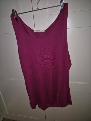 Camiseta tirantes Promod morada XL