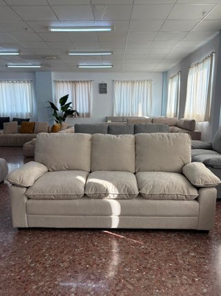 Juego Sofás 3+2 Plazas Beige Tela
