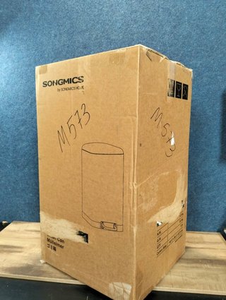 Cubo de Basura SONGMICS 30L Gris Verdoso Pedal