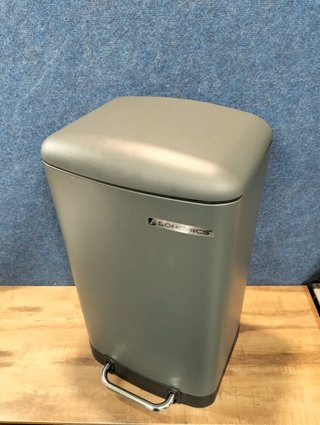 Cubo de Basura SONGMICS 30L Gris Verdoso Pedal