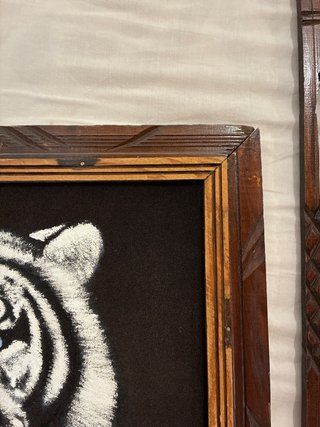Quadro Tigre Bianco Indio