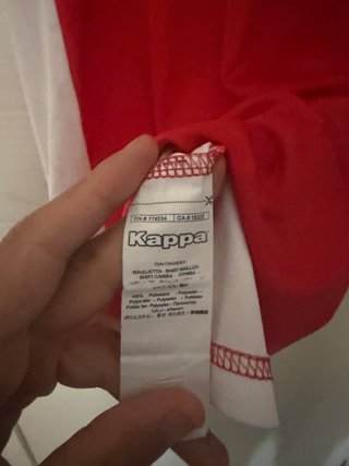 Maglia uomo Kappa L Rossa/Bianca