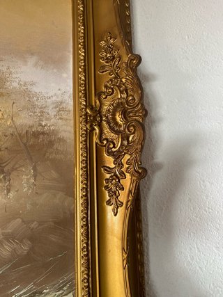 Cuadro Carlos Barber Óleo Marco Dorado