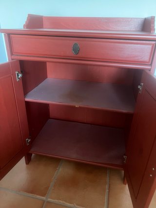 Aparador Vitrina Ikea Leksvik Rojo ed. especial