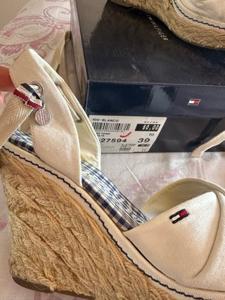 Sandalias cuña esparto Tommy Hilfiger