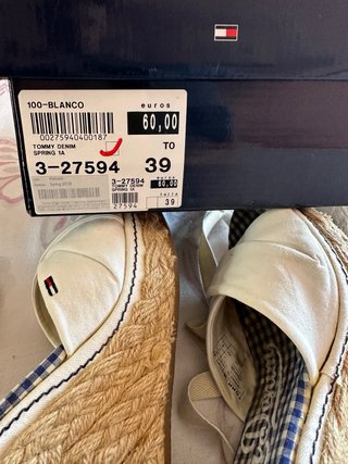 Sandalias cuña esparto Tommy Hilfiger